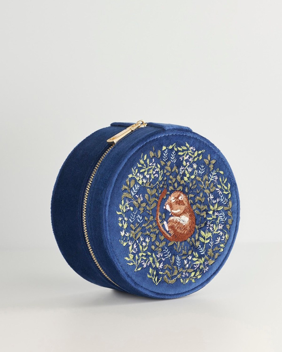 Jewellery Fable England | Fable Chloe Dormouse Jewellery Box Navy