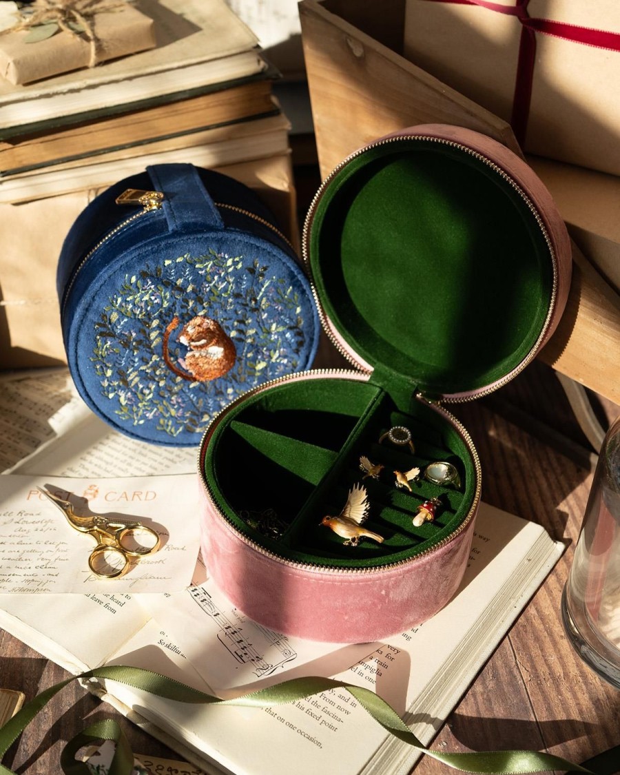 Jewellery Fable England | Fable Chloe Dormouse Jewellery Box Navy