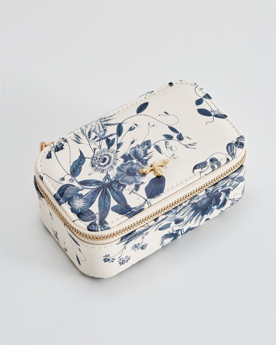 Jewellery Fable England | Eva Small Jewellery Box Blooming Blue