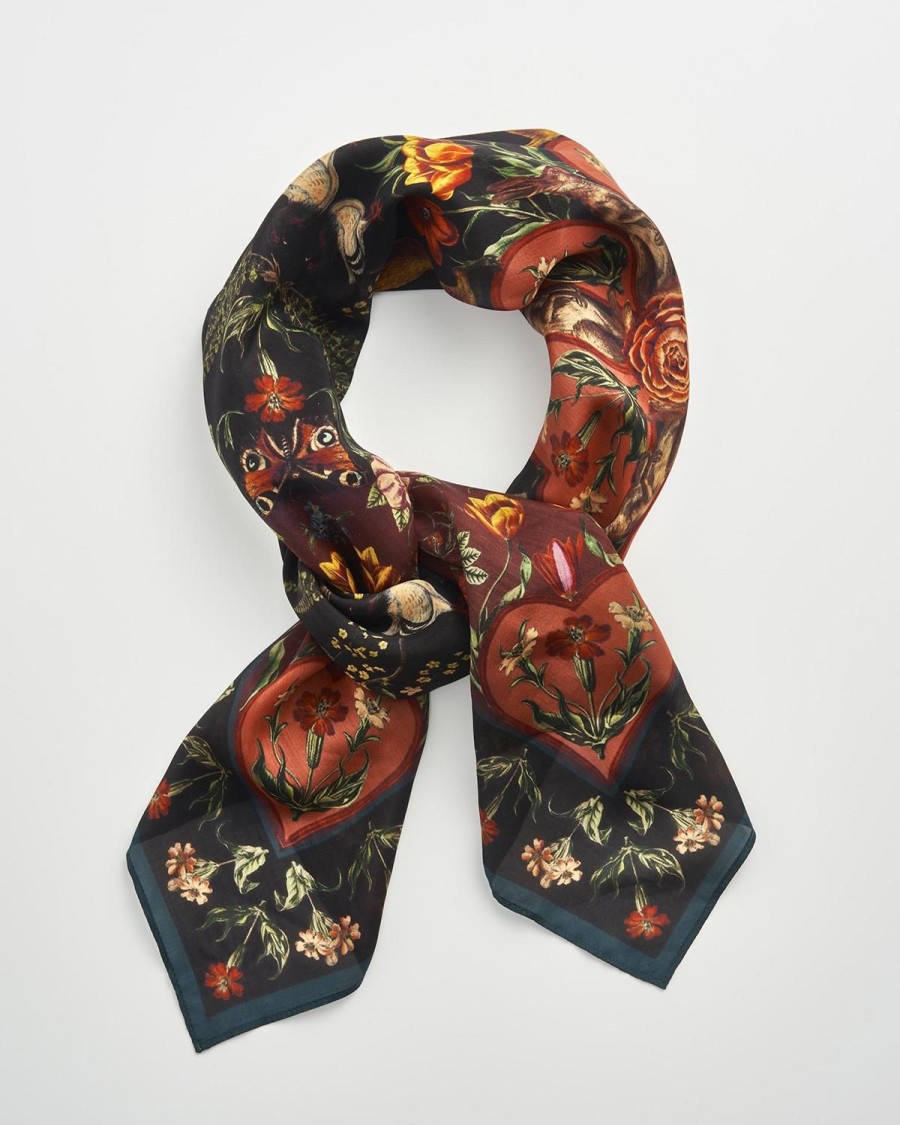 Scarves & Hats Fable England | Folksy Fox Scarf Black