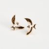 Jewellery Fable England | Enamel Swallow Stud Earrings