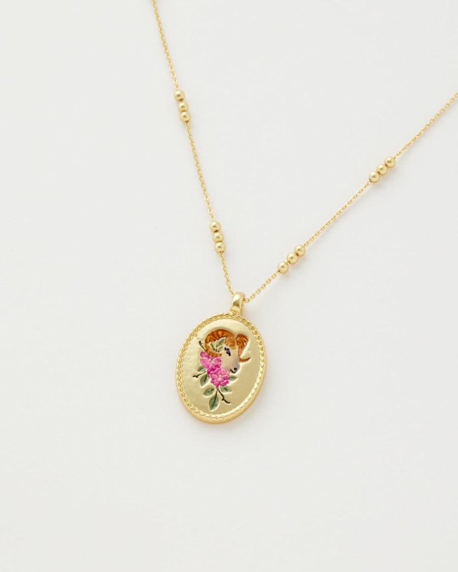 Jewellery Fable England | Aries Zodiac Necklace