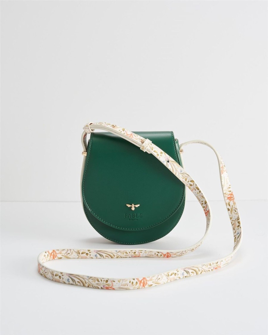 Handbags Fable England | Matilda Saddle Bag Iris Green