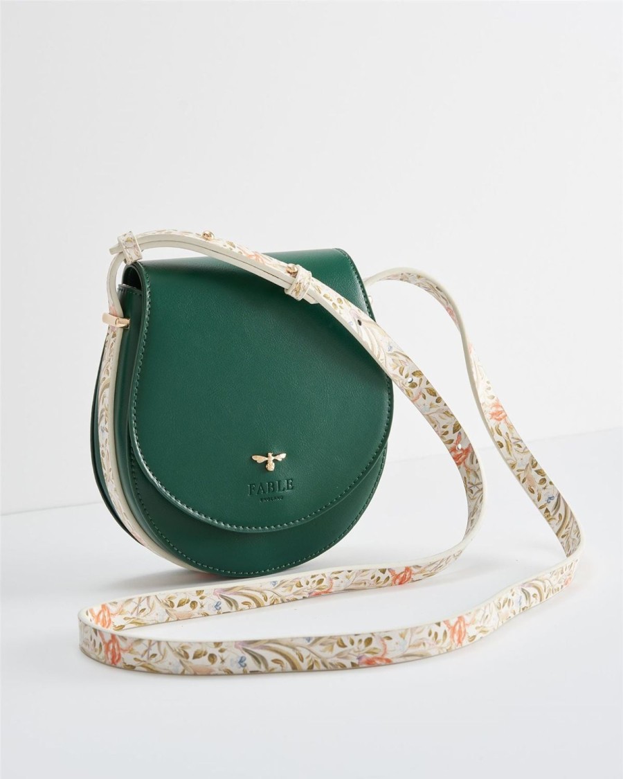 Handbags Fable England | Matilda Saddle Bag Iris Green